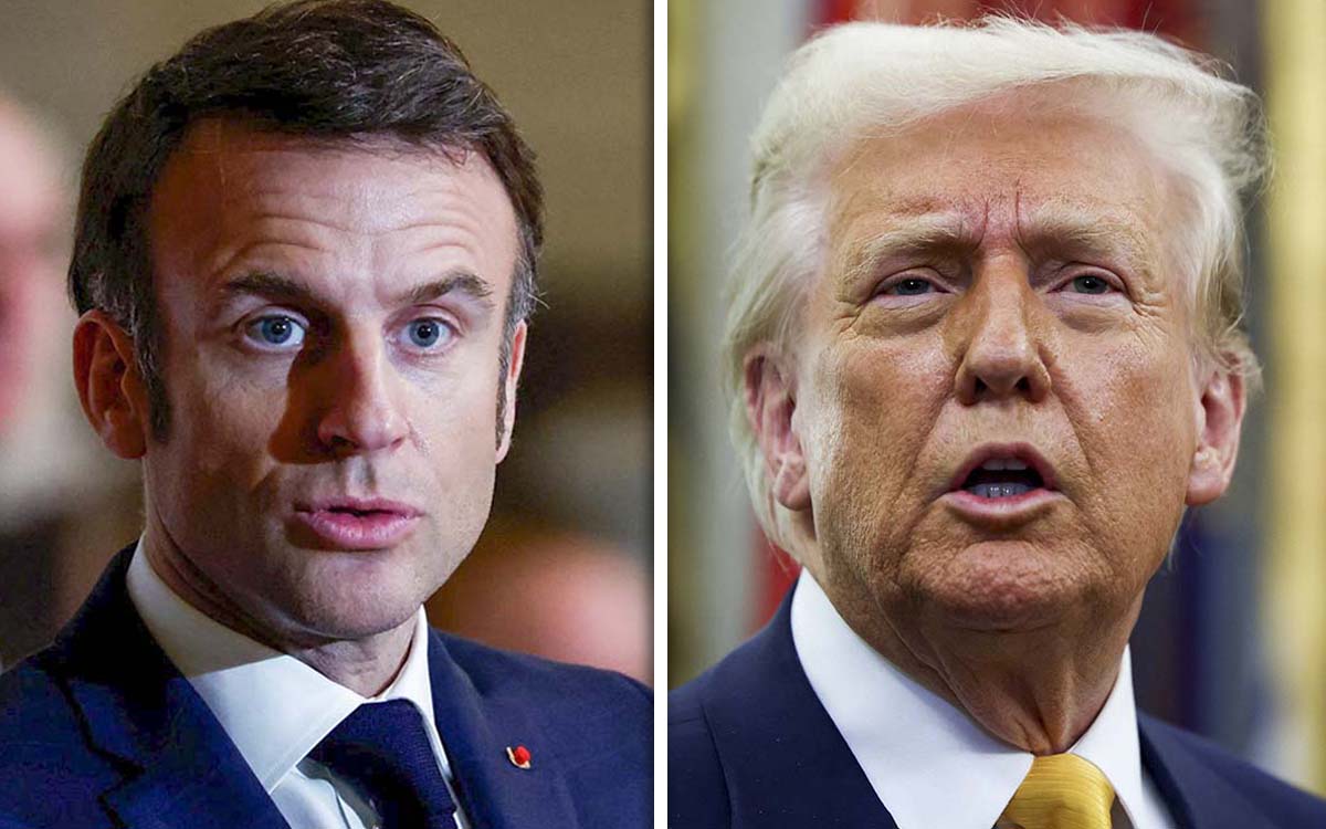 Macron y Trump hablan por teléfono antes de la cumbre de líderes de París