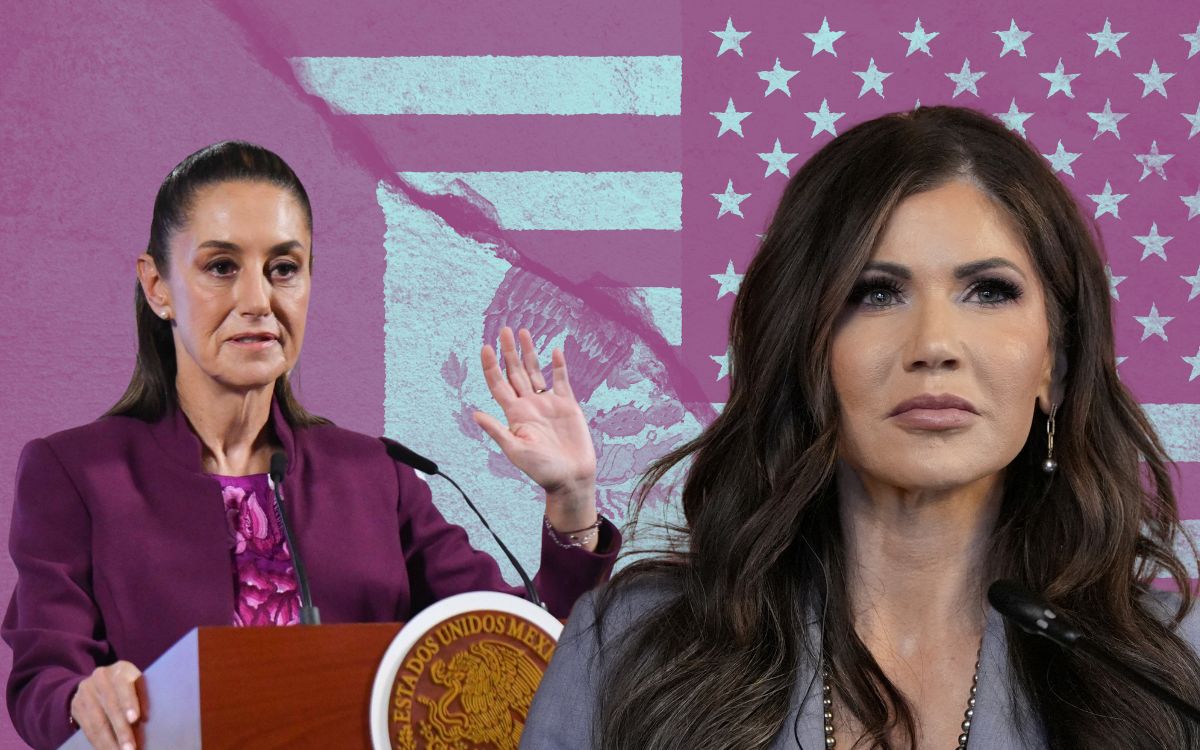 Noem pide que México comparta datos biométricos con EU; Sheinbaum 'dispuesta' a hablarlo