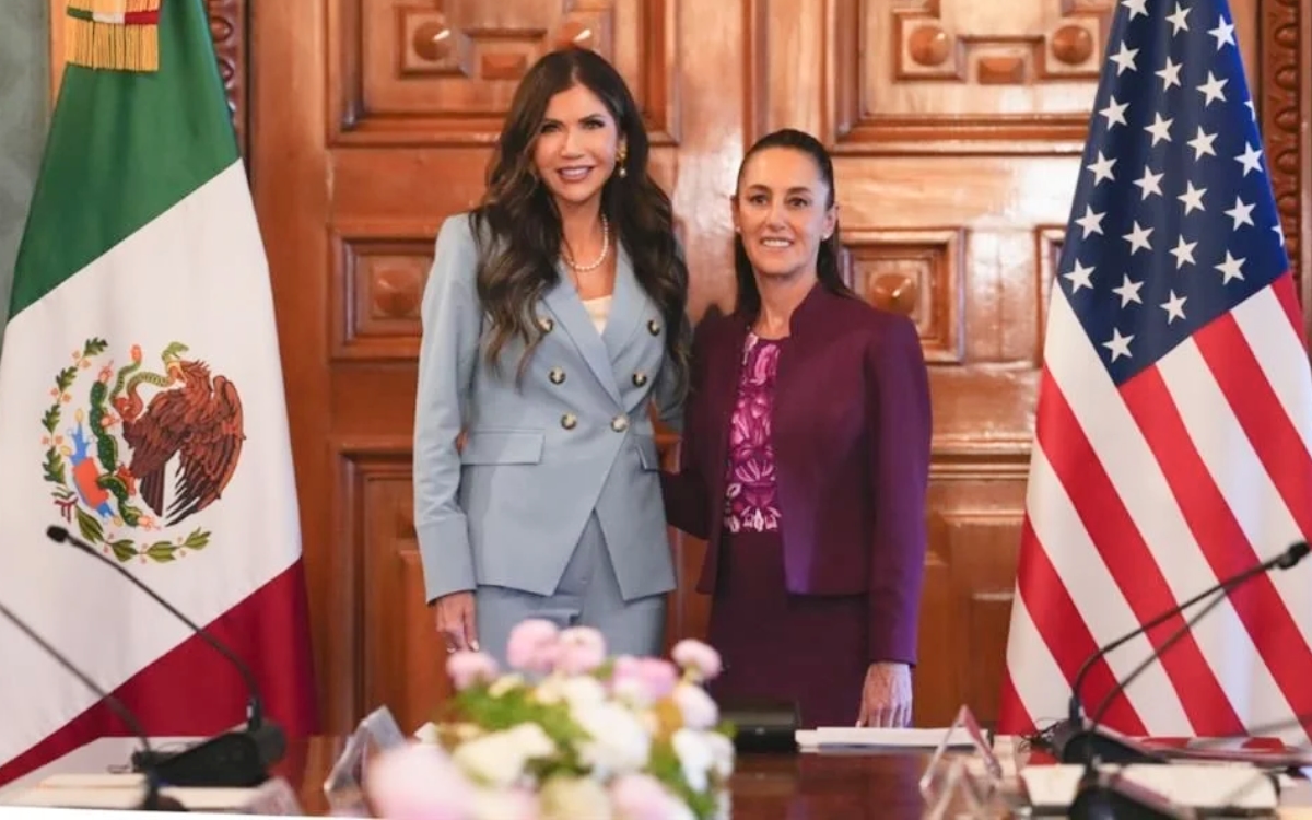 Sheinbaum se reúne con Kristi Noem en Palacio Nacional