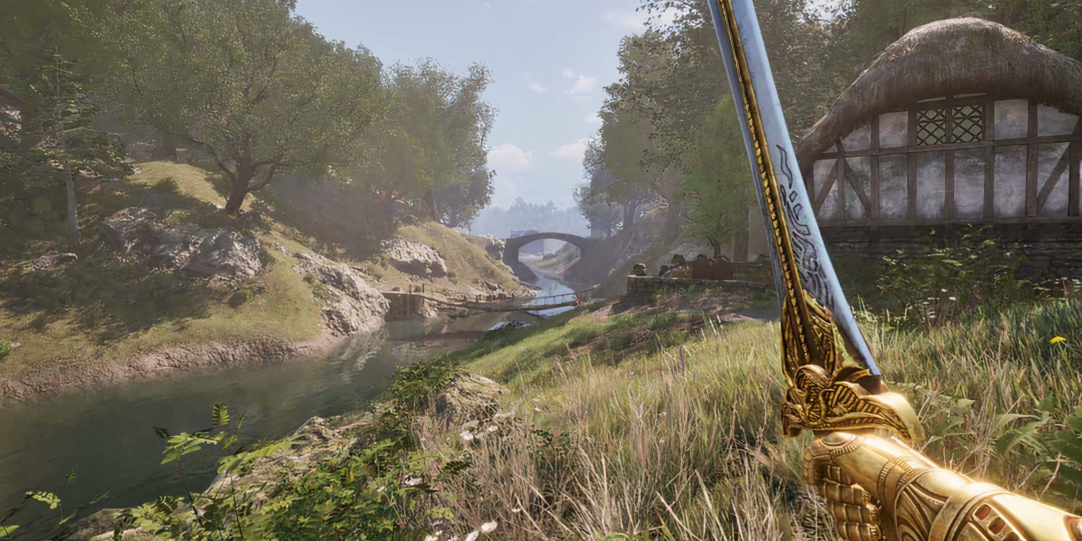 Oblivion Remasterizado espada manejando