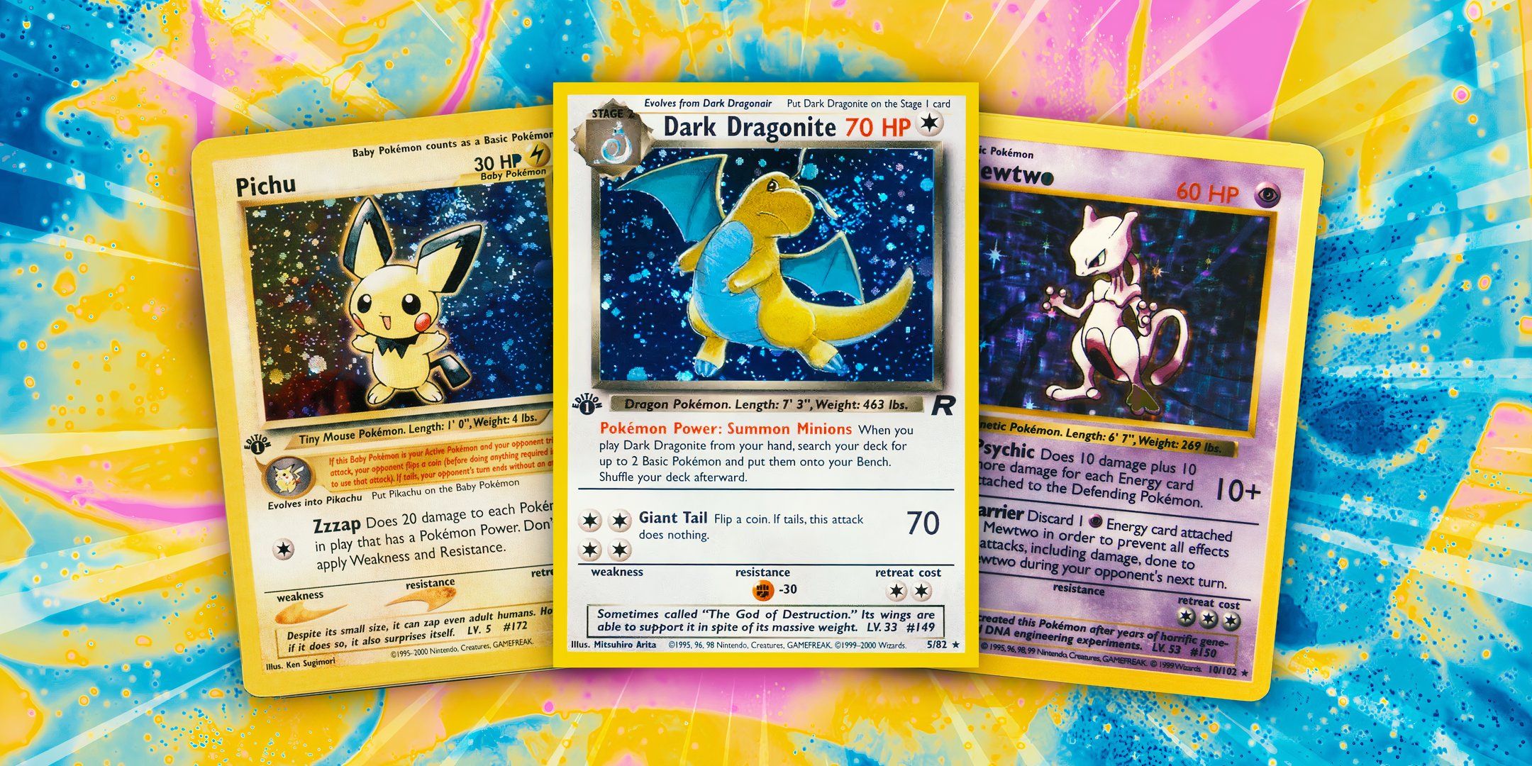 10 tarjetas Pokémon por valor de al menos $ 10,000