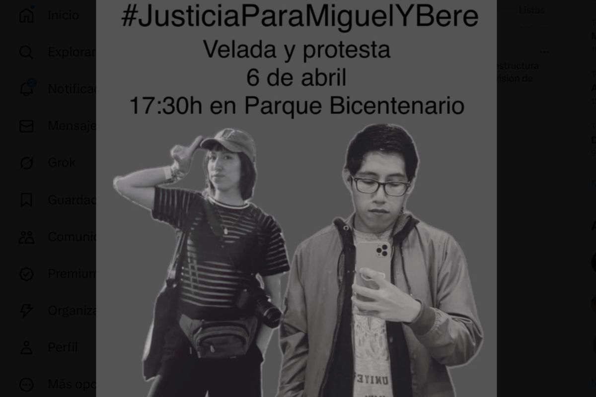 Axe Ceremonia | Convocan a protesta en Parque Bicentenario; ‘Justicia para Miguel y Bere’