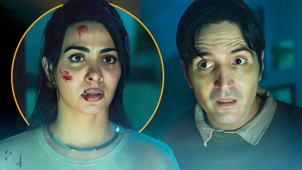 David Dastmalchian y Emeraude Toubia tienen un tenso enfrentamiento en la nueva película de terror Rosario