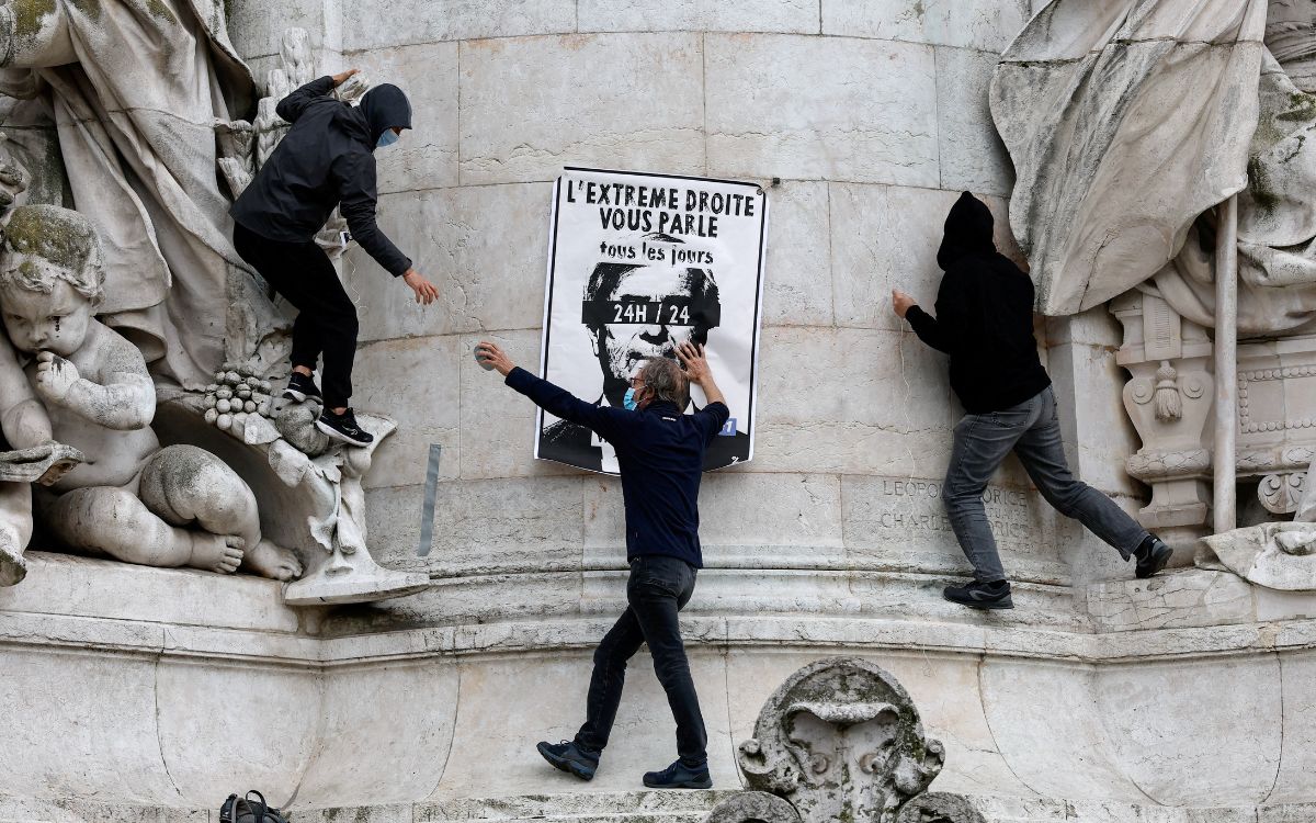 Decenas de manifestaciones en Francia denuncian 'manipulación de la extrema derecha'