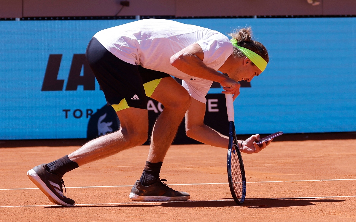 Documenta Zverev un grave error del sistema electrónico en Madrid | Video