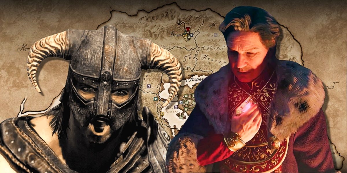 Elder Scrolls 4: Tamaño del mapa remasterizado de Oblivion en comparación con Skyrim's