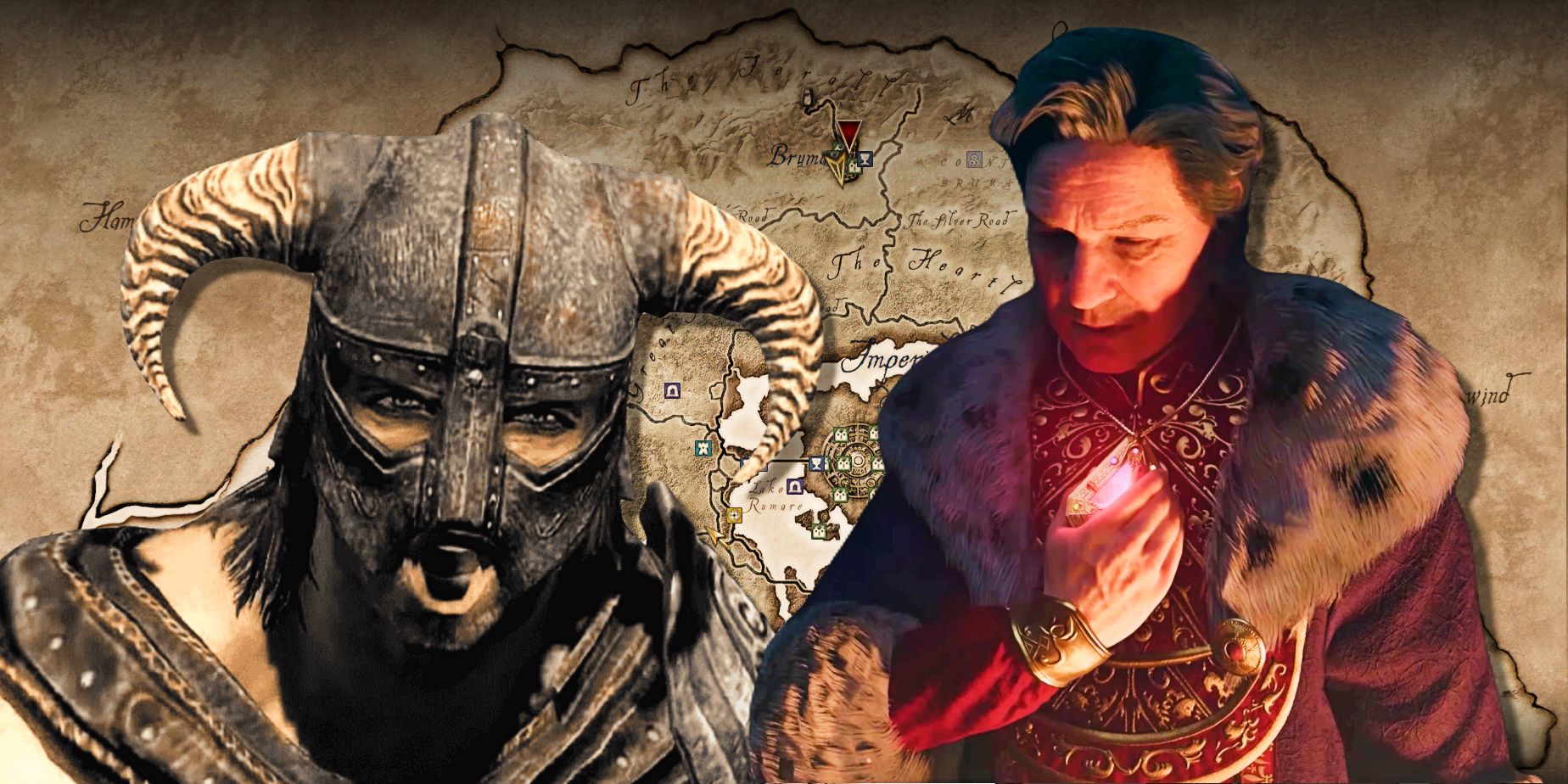 Elder Scrolls 4: Tamaño del mapa remasterizado de Oblivion en comparación con Skyrim’s