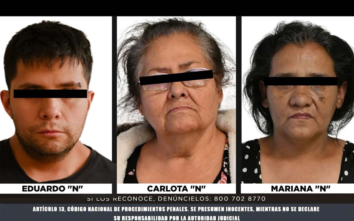 Jueza de Chalco dicta prisión preventiva contra Carlota 'N' y sus dos hijos