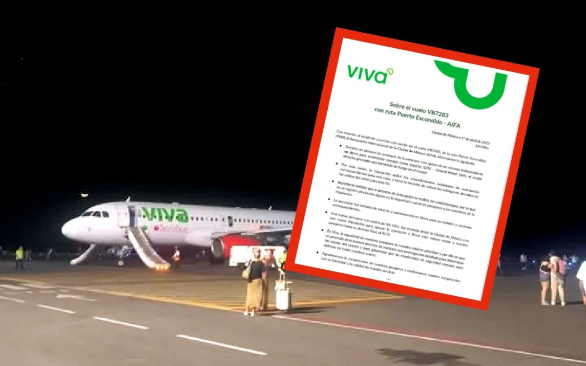 Llamarada en motor provoca evacuación de avión de Viva Aerobus | Oaxaca