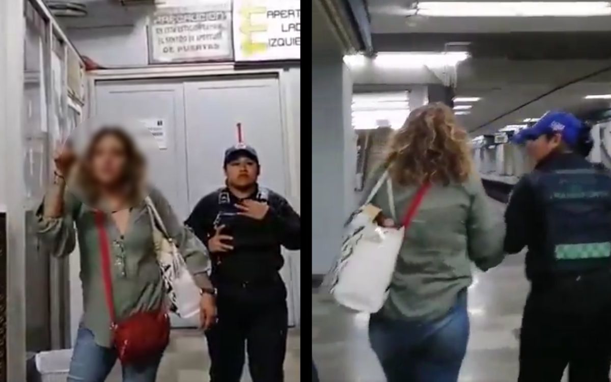 Metro CDMX suspende a trabajadora captada en presunto estado de ebriedad