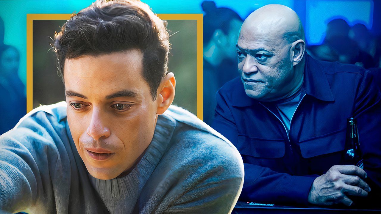 Rami Malek discute los momentos improvisados ​​del dolor y la búsqueda de la soledad en el aficionado con Laurence Fishburne