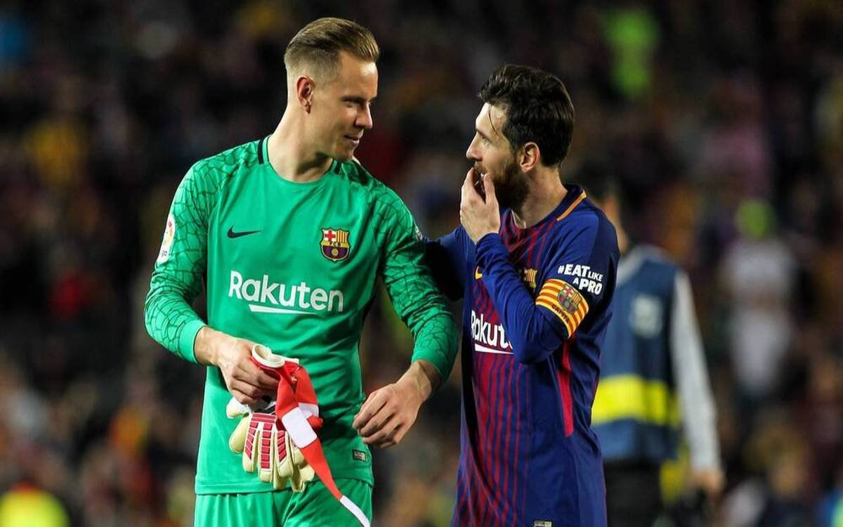 Recuerda Marc-André ter Stegen sus roces con Lionel Messi en el Barcelona