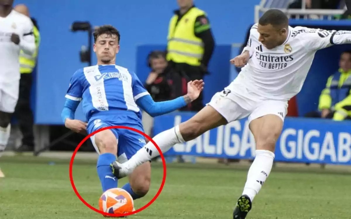 Un partido de sanción a Mbappé tras hachazo a un rival