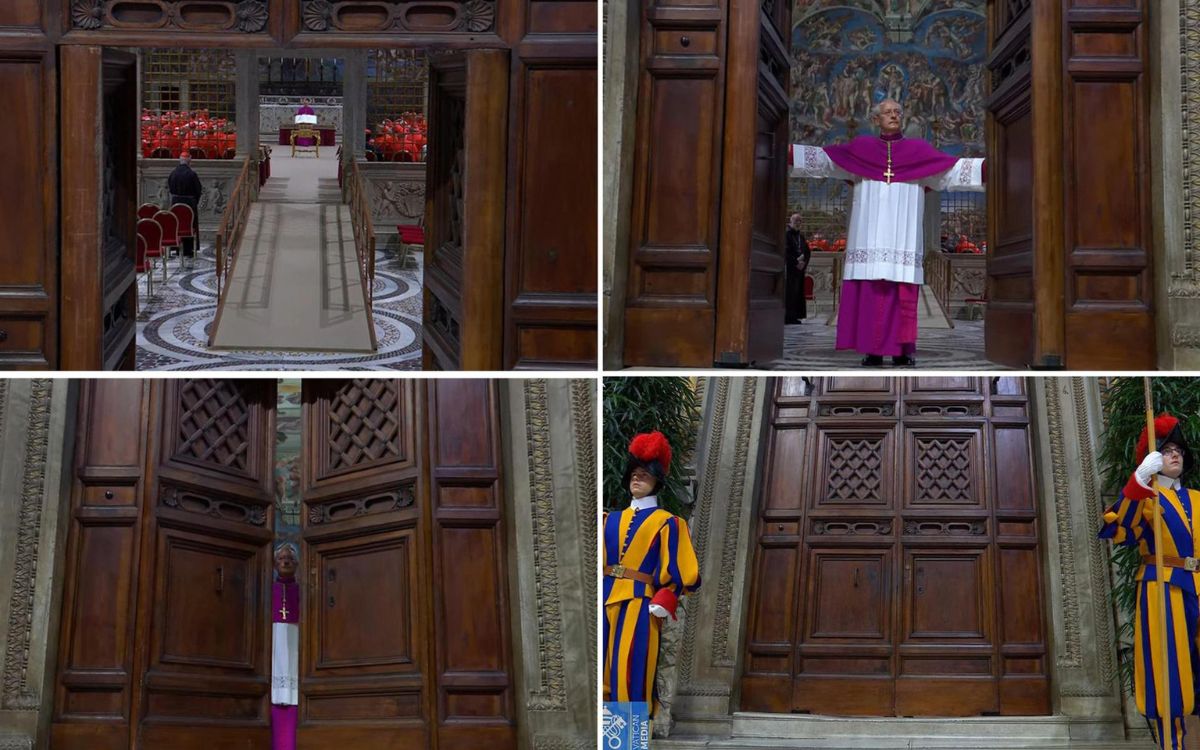 'Extra Omnes': Los cardenales se encierran en la Capilla Sixtina para elegir un papa