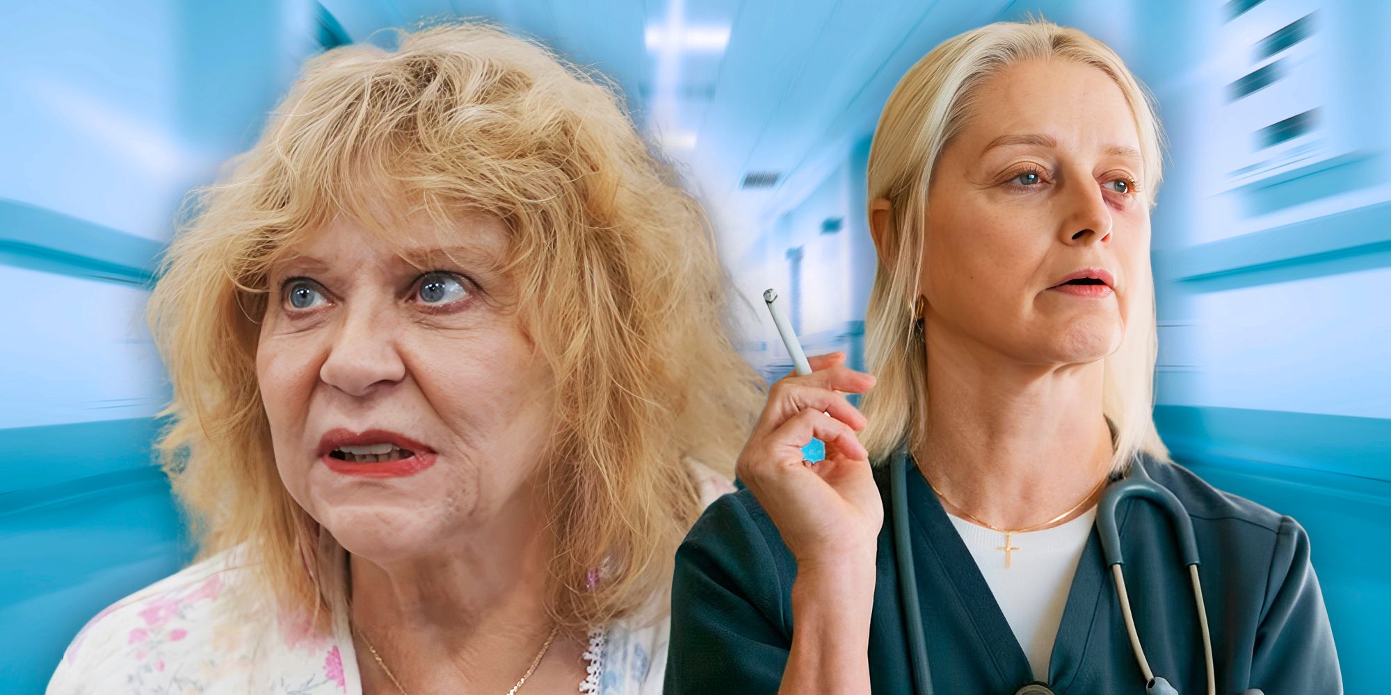 Por qué Myrna estaba en el hospital y en las esposas en la temporada 1 de Pitt