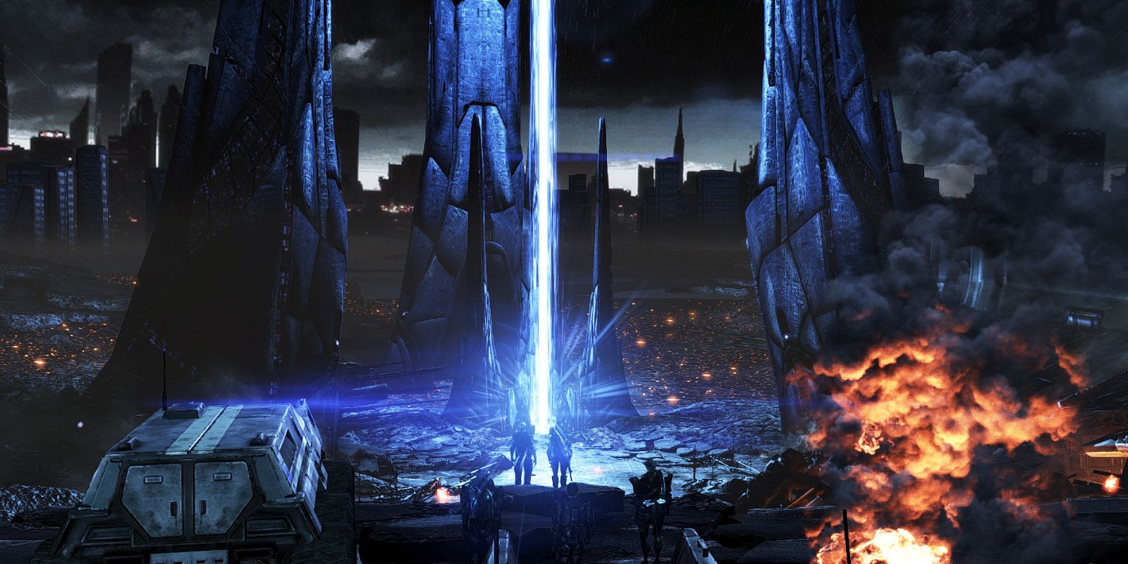 Mass Effect 3 Ending Shepard Dies Harbinger mata a los escuadrones.