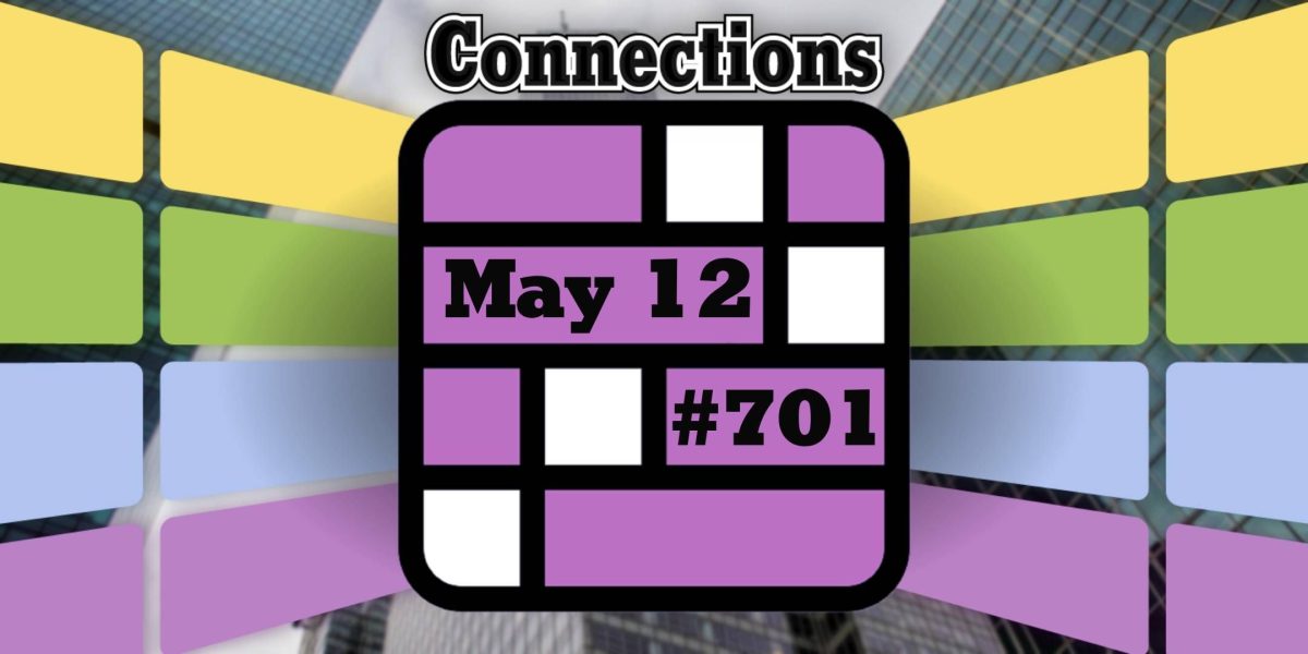 Conexiones y respuestas de hoy para el 12 de mayo de 2025 (rompecabezas #701)