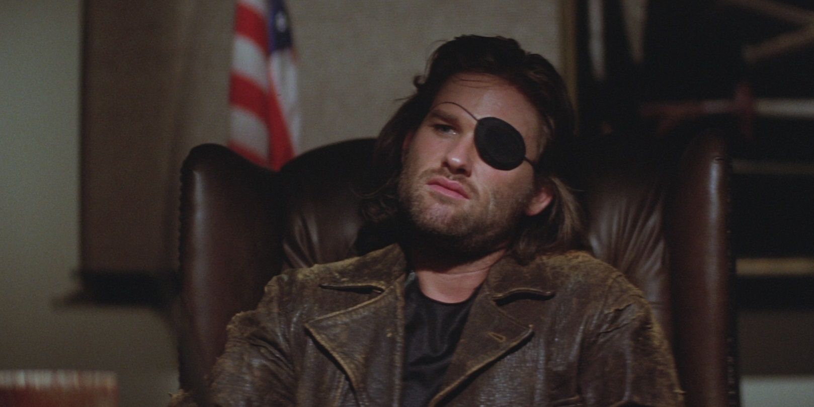 Snake Plissken con un parche en Escape from New York