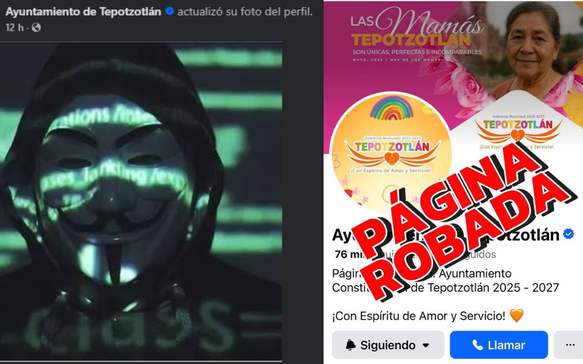Edomex: Hackean página de Tepotzotlán y colocan imágenes de 'Anonymous'
