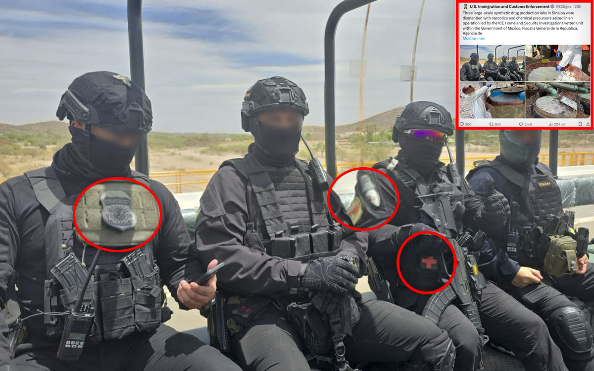 ICE presume desmantelamiento de narcolaboratorios en Sinaloa por unidad de la FGR 'certificada' por EU