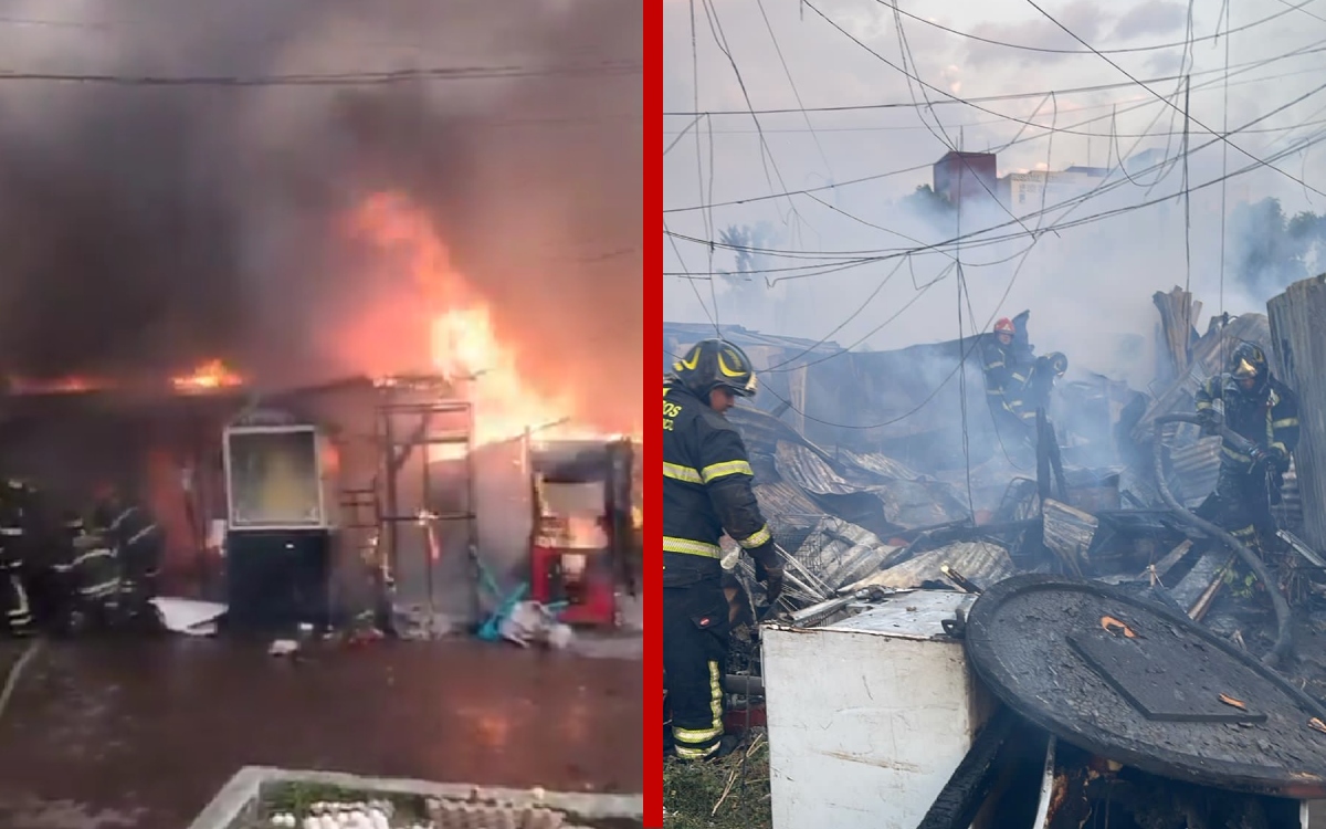 Videos | Aparatoso incendio en Lindavista, CDMX, obliga a evacuar a 100 personas