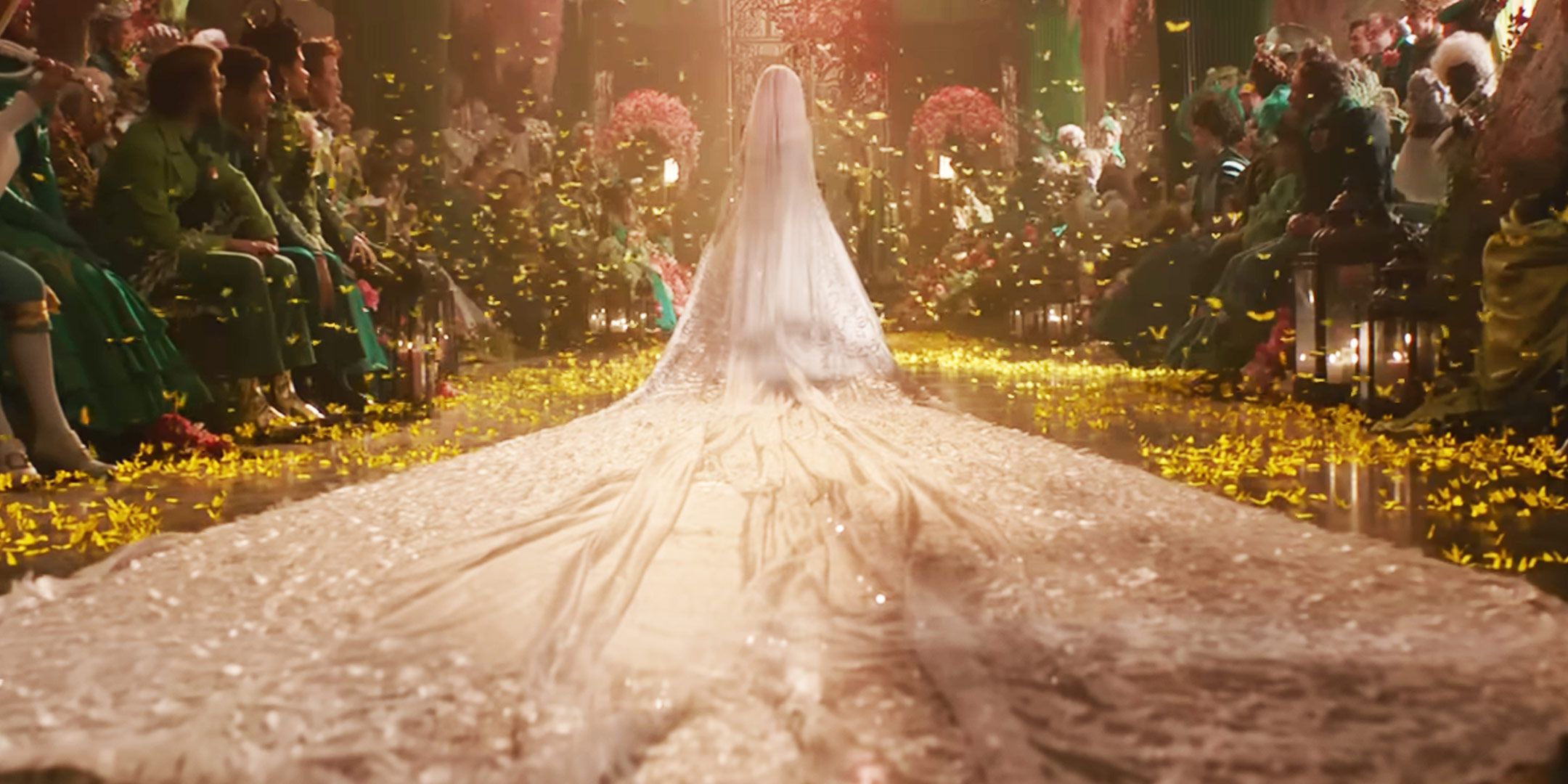 La boda de Glinda y Fiyero en Wicked: para un buen trailer parece un imitador de $ 239 millones