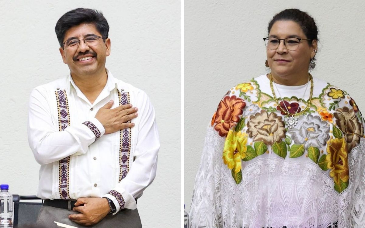 Con porras alusivas a AMLO y la 4T reciben a ministros en el INE