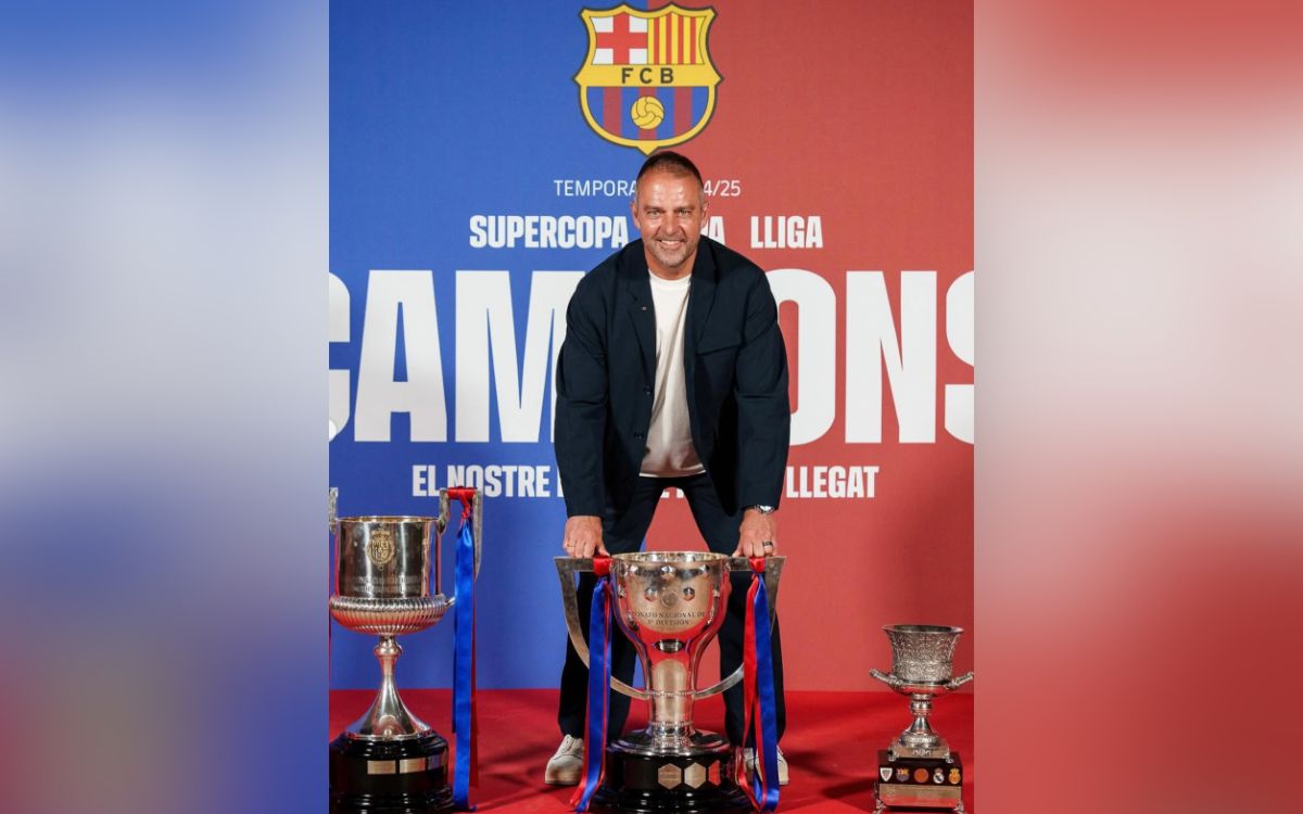 Hansi Flick, elegido mejor entrenador de la temporada en LaLiga EA Sports