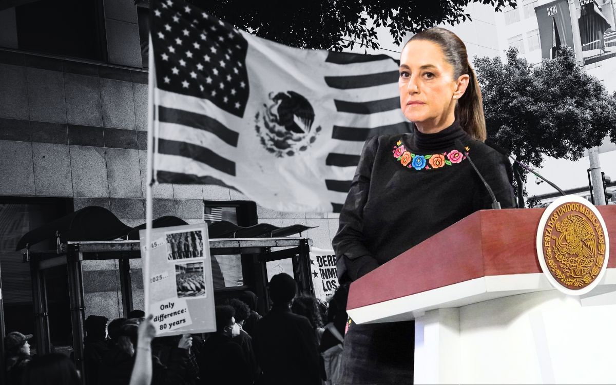 Sheinbaum: Al menos 222 mexicanos detenidos en redadas y protestas en Los Ángeles