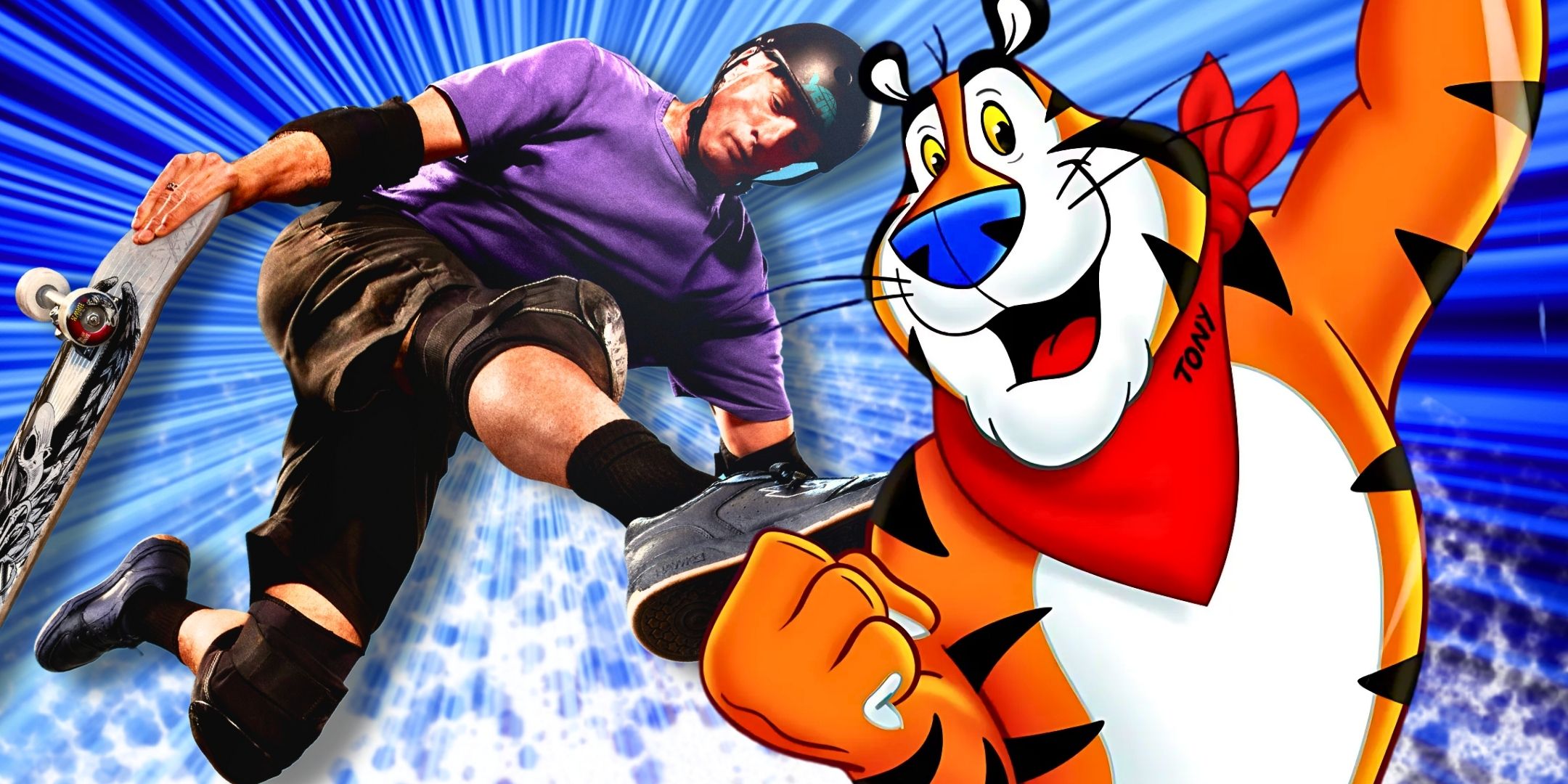 Tony Hawk reflexiona sobre el legado de thps y ser el patinador de trucos de Tony the Tiger