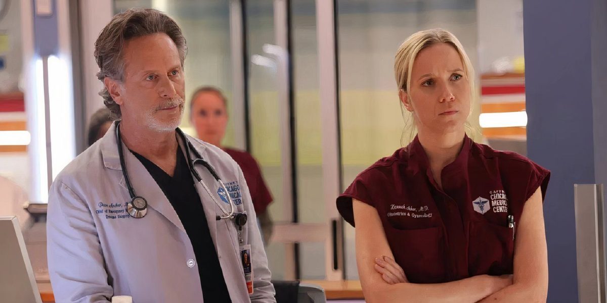 Chicago Med Boss Fuels Hannah & Archer Romance Teorías después del giro del embarazo de Asher