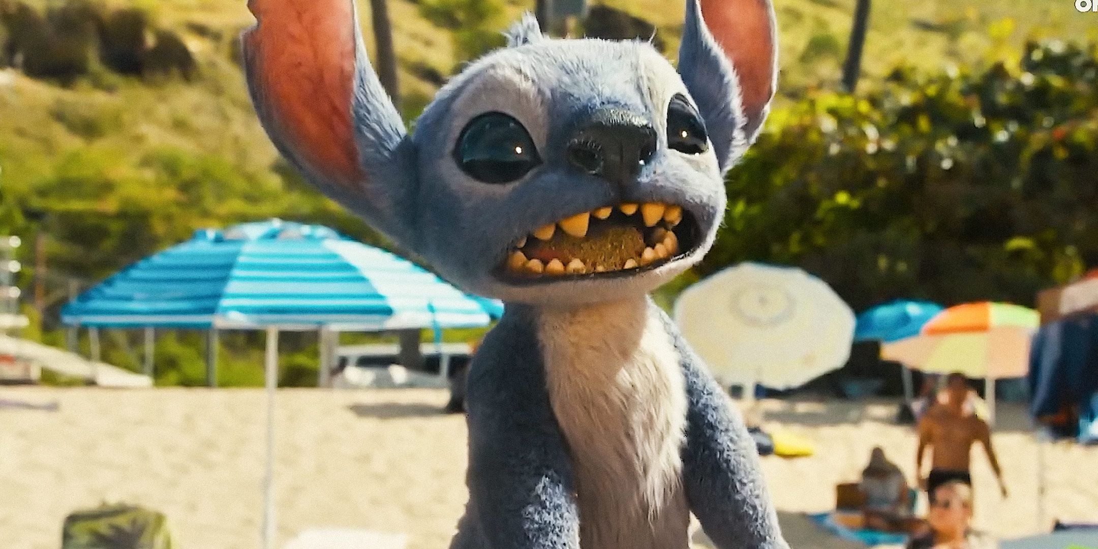 Maia Kealoha & Puppet Stitch hace clic instantáneamente en el clip de Disney Lilo & Stitch BTS [EXCLUSIVE]