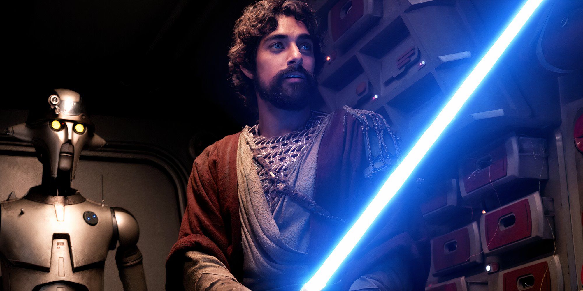 Eman Esfandi está matando mientras muestra el entrenamiento de sable de luz para la temporada 2 de Ahsoka