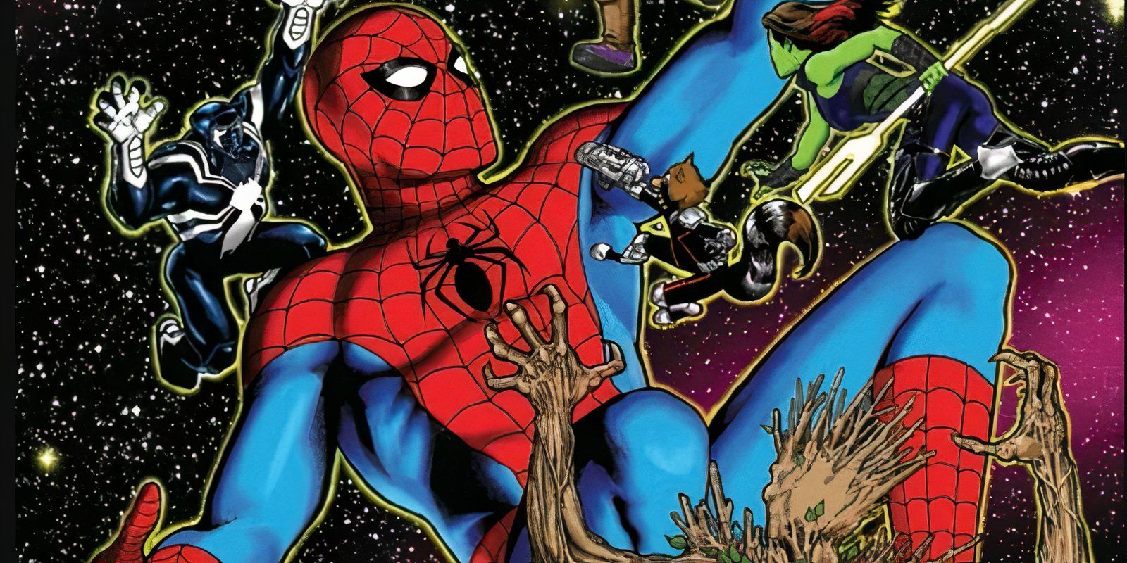 Spider-Man lidera oficialmente sus propios guardianes de la lista de Galaxy