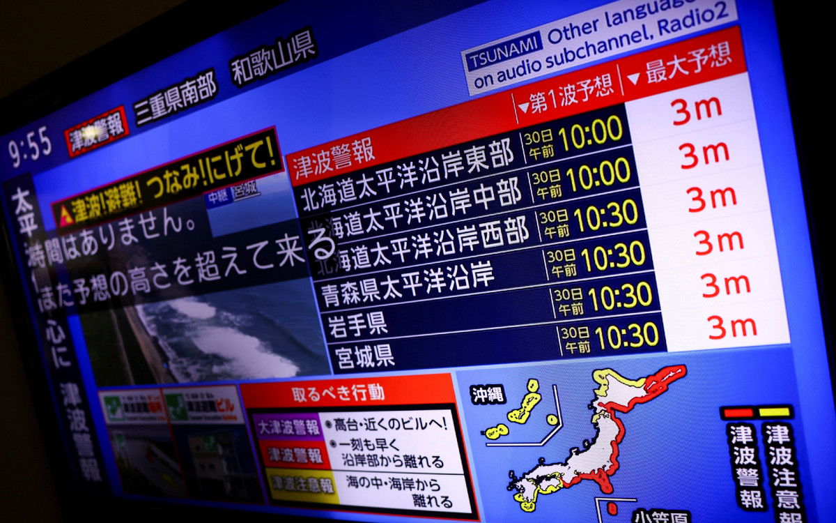 Alertas de tsunami en Hawái y Japón: esperan olas destructivas