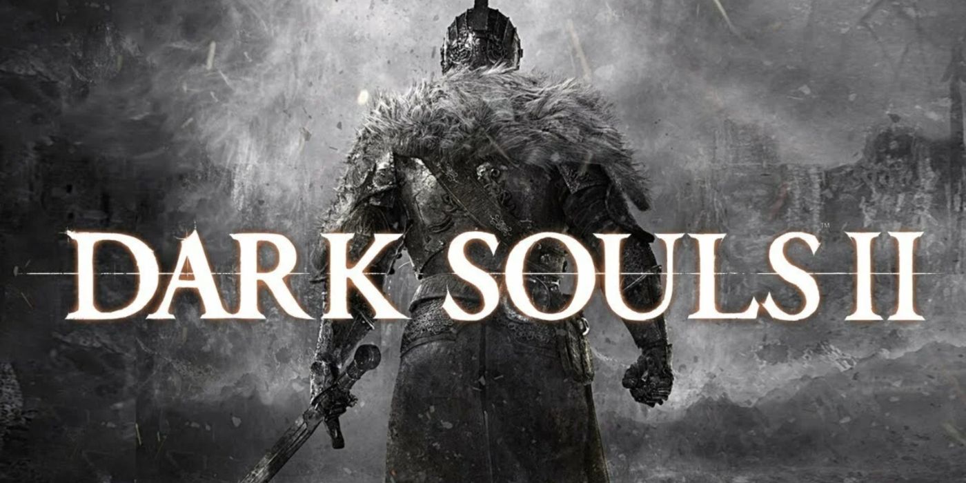 Dark Souls II Key Art con el portador blindado de la maldición con la espalda girada.