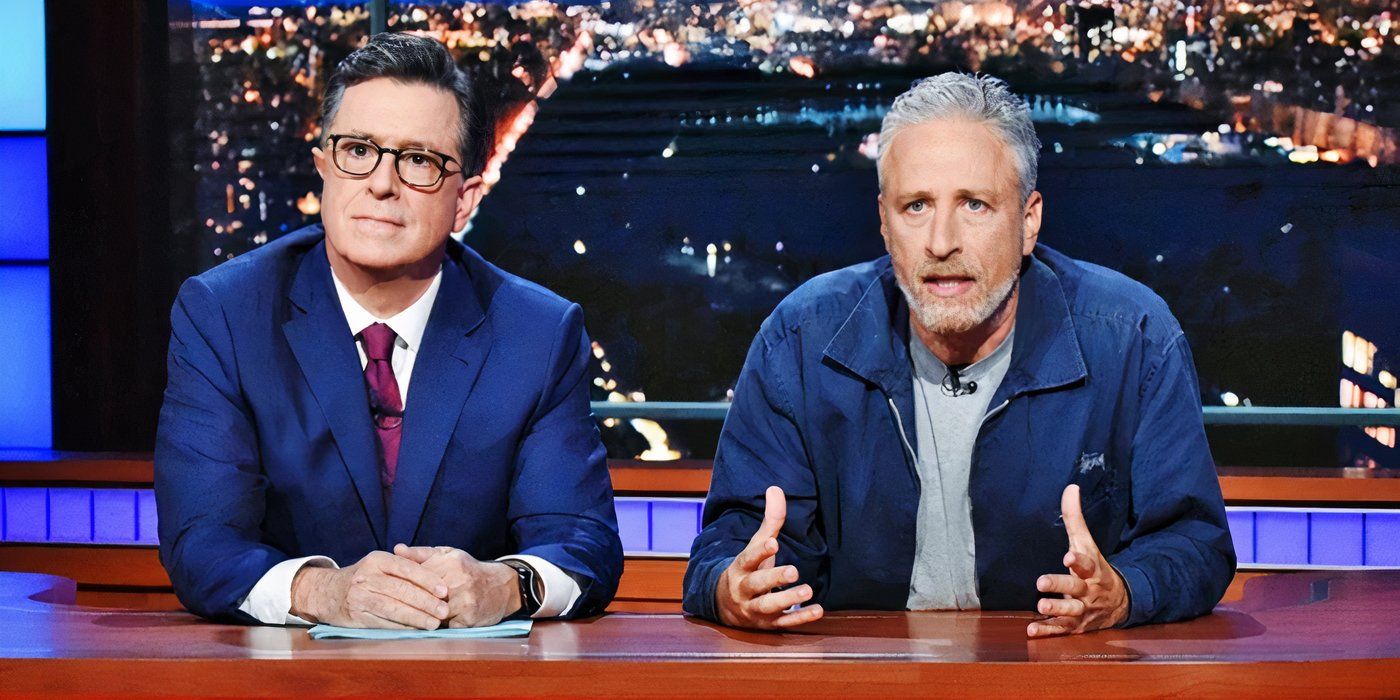 Jon Stewart ofrece una diatriba llena de maldición en Trump y Paramount en respuesta al Late Show con la cancelación de Stephen Colbert