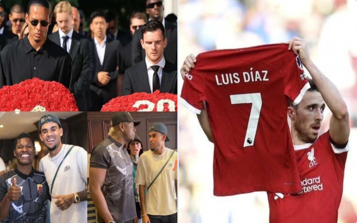 Llueven críticas a Luis Díaz por no acudir al funeral de Diogo Jota