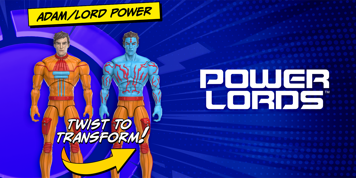 New Power Lords figuras presentadas en el panel SDCC 2025 de Nacelleverse