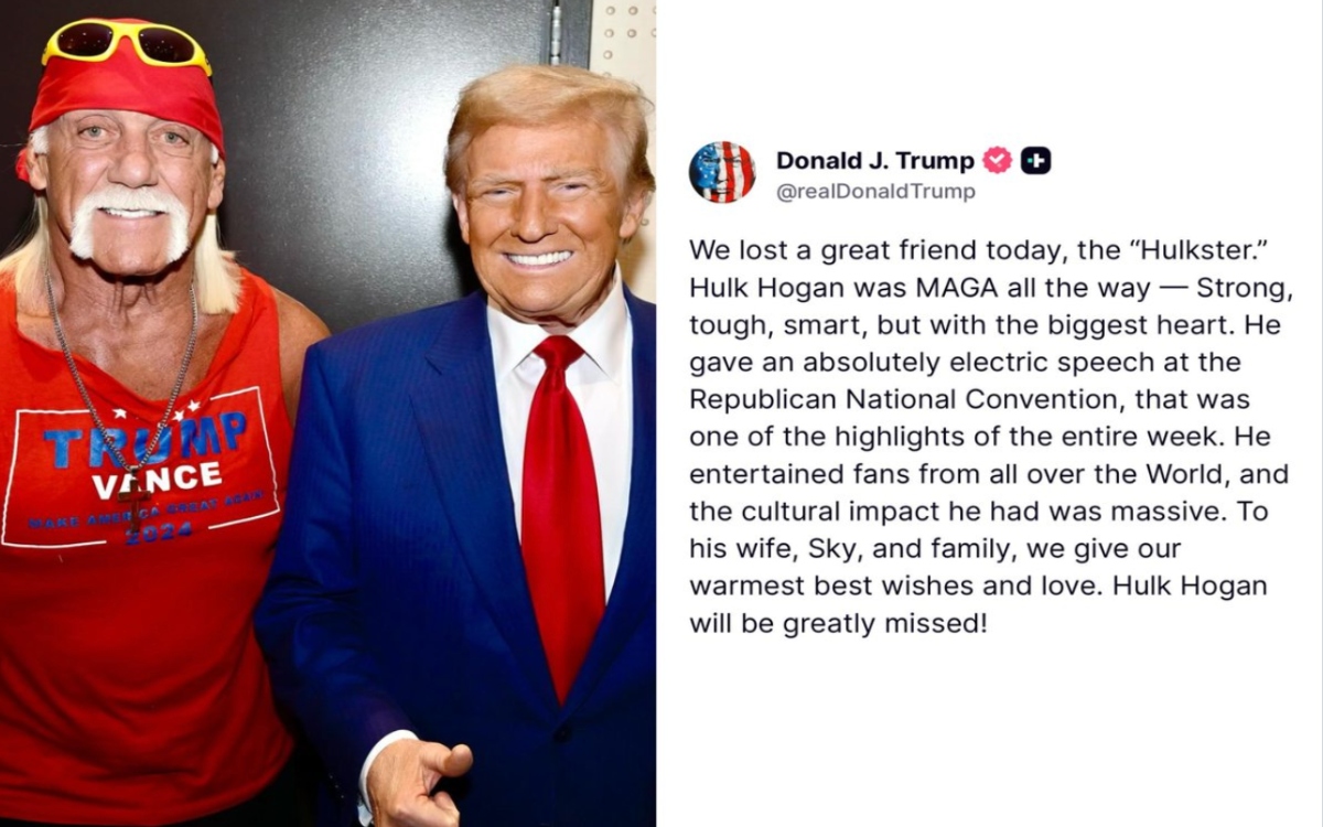 Trump lamenta la muerte de Hulk Hogan: 'un MAGA absoluto' | Video