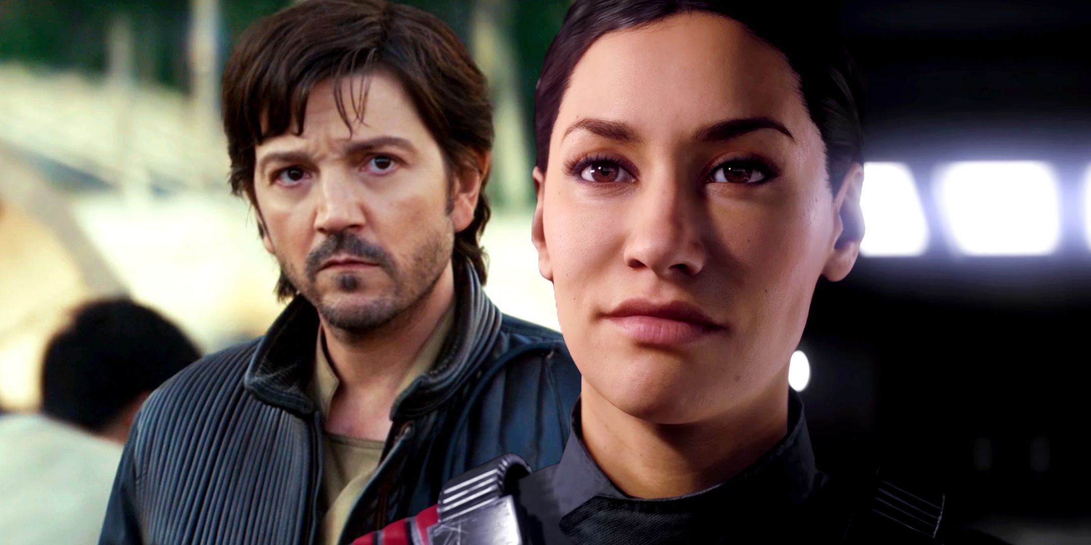 Iden Versio de Battlefront 2 y Cassian Andor de Andor.