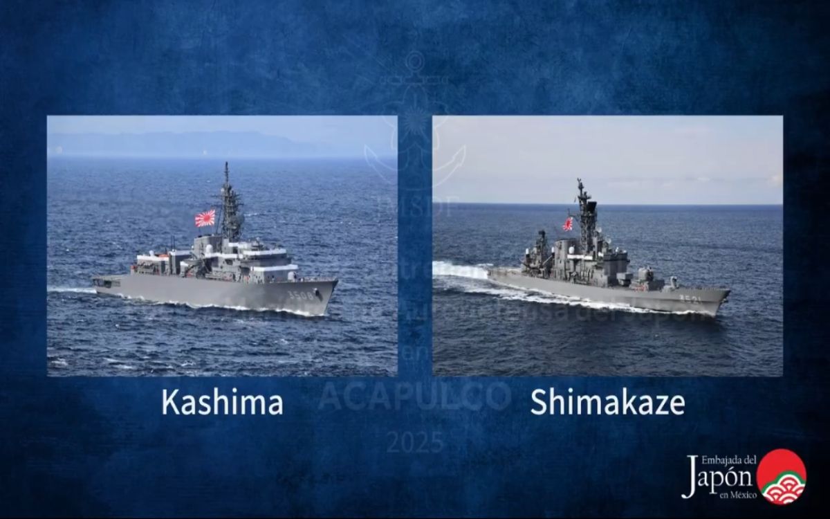 Zarparon buques japoneses tras visita diplomática y cultural en Acapulco