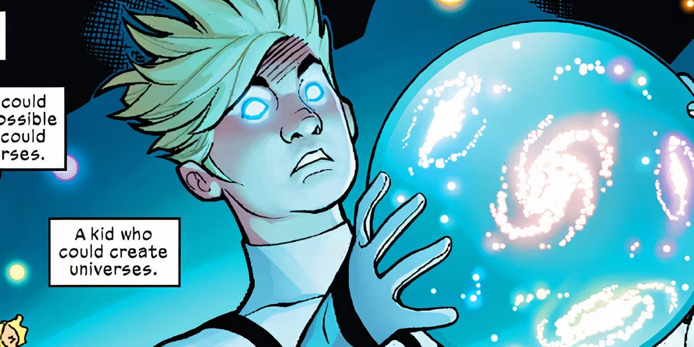 Franklin Richards creando universos en Marvel Comics