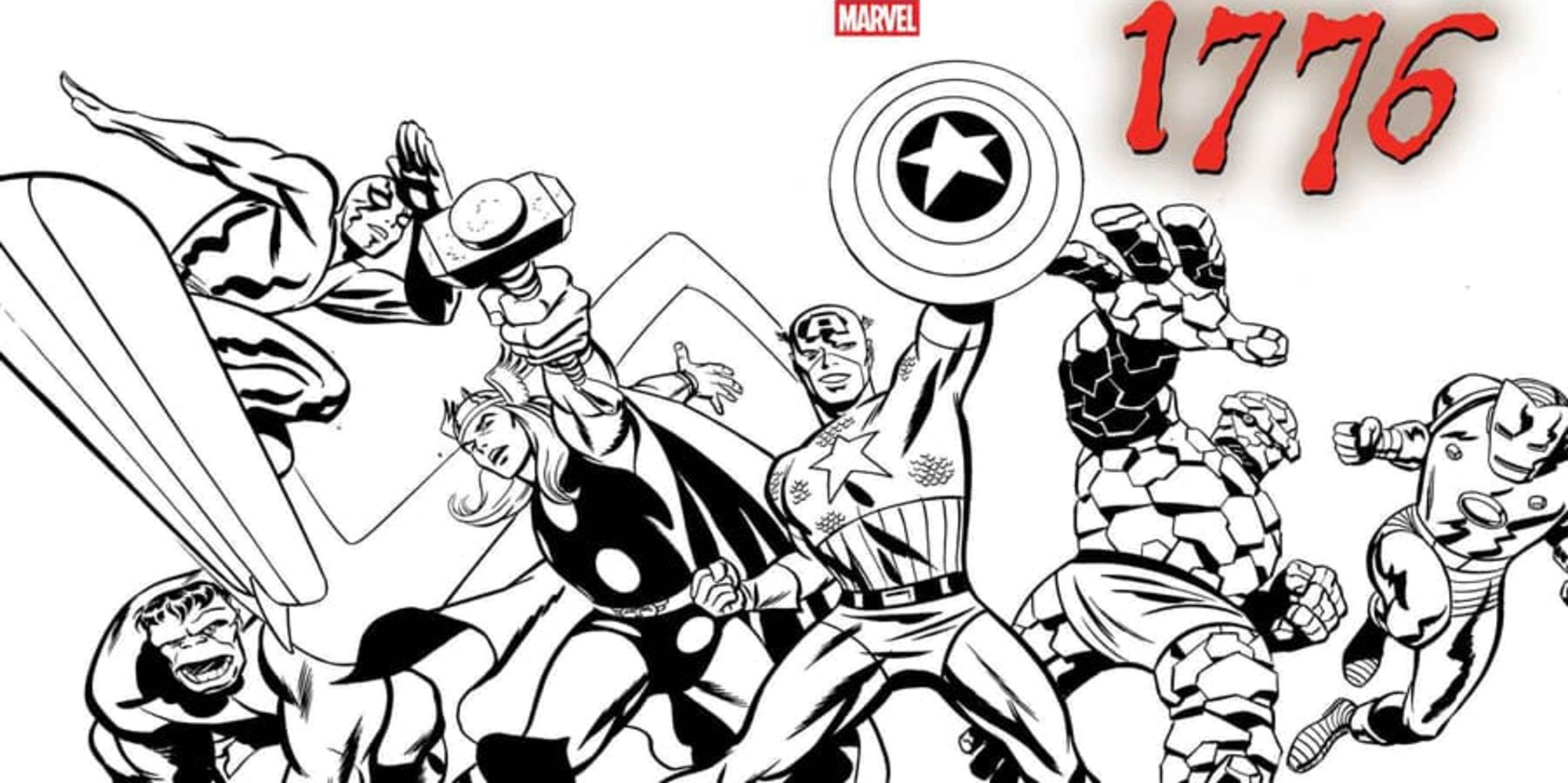 Marvel hace Hamilton, mientras los Vengadores regresan a 1776