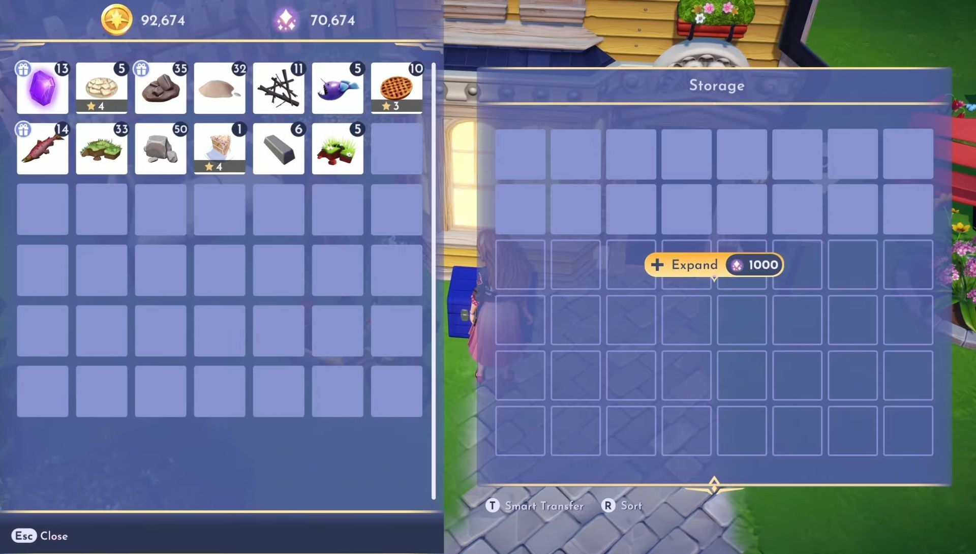 Tarifa de expansión del pecho de almacenamiento en Disney Dreamlight Valley