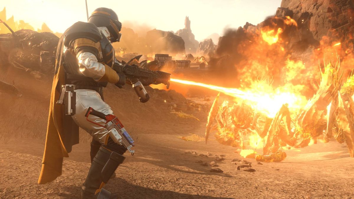 La próxima actualización de HellDivers 2 es exactamente como otro shooter cooperativo épico