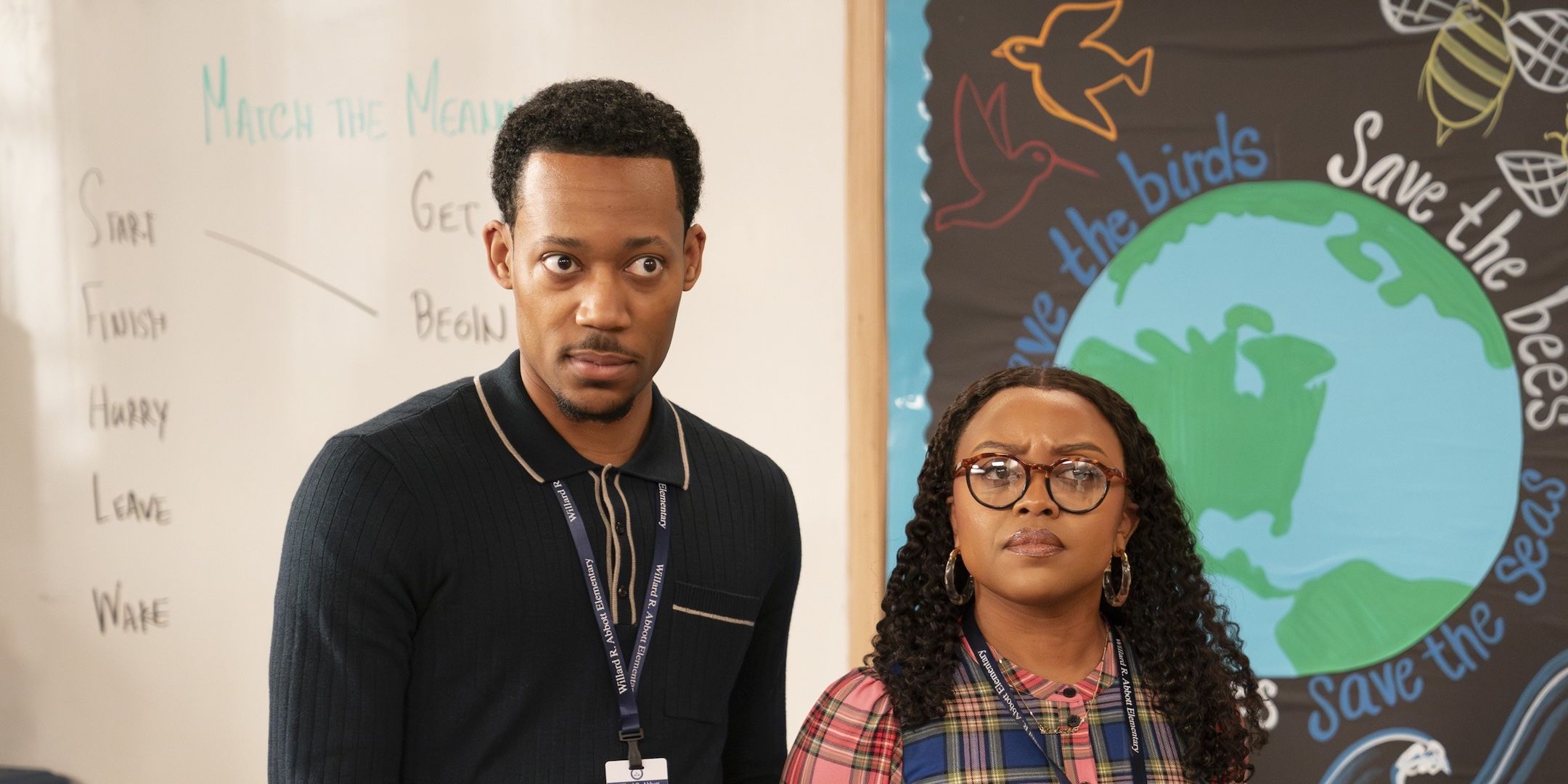 Abbott Elementary Star promete “Curveball” para Janine y Gregory en la temporada 5