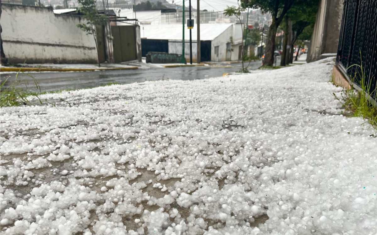 Activan alerta roja y naranja por fuertes lluvias y granizo en la CDMX en estas alcaldías