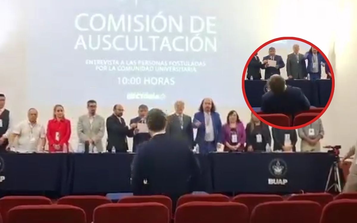 Aspirante a rectoría de la BUAP se desmaya al no cumplir requisitos; presentó documentación falsa