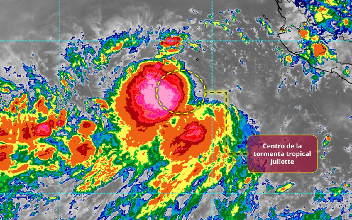 Depresión tropical Diez-E en el Pacífico se intensifica a tormenta tropical Juliette